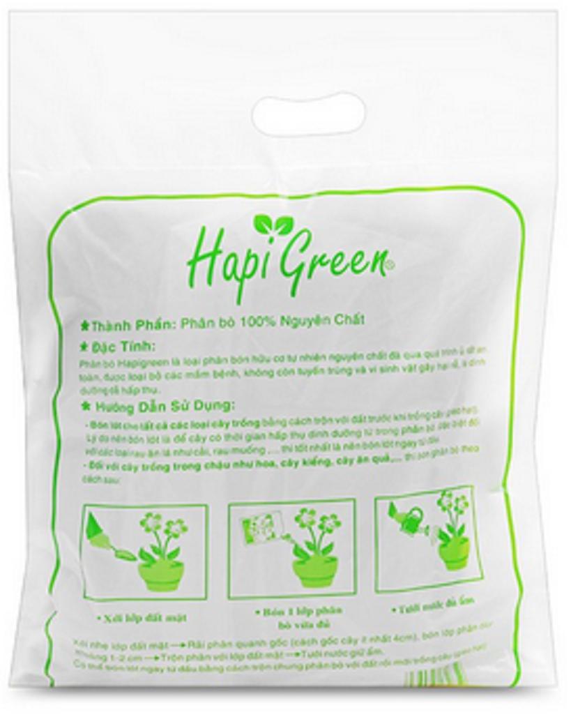 PHÂN HỮU CƠ - PHÂN BÒ HAPI GREEN PHÚ NÔNG ( Túi 10DCM3 - 2.6KG )