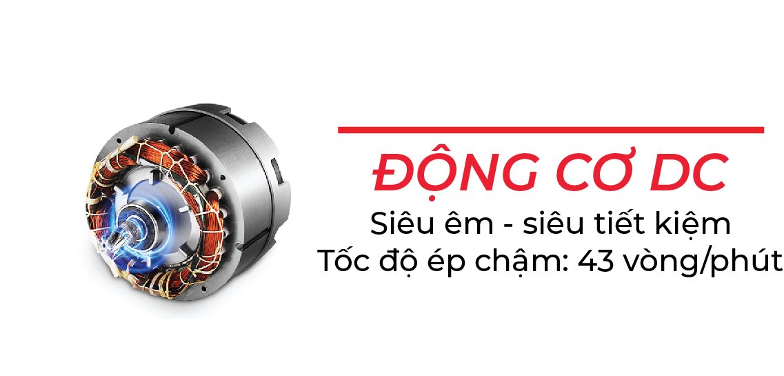 Máy ép chậm mini Rapido RSJ-120B Trắng - Xanh
