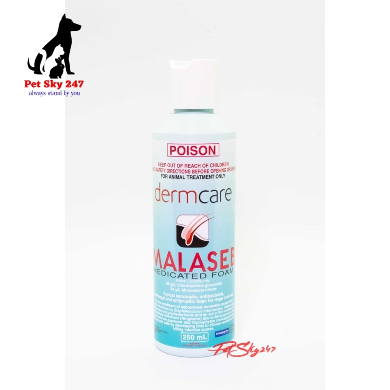 Malaseb Dầu Gội Dành Cho Thú Cưng Viêm Da 250ml (Hàng Nhập Khẩu Australla)