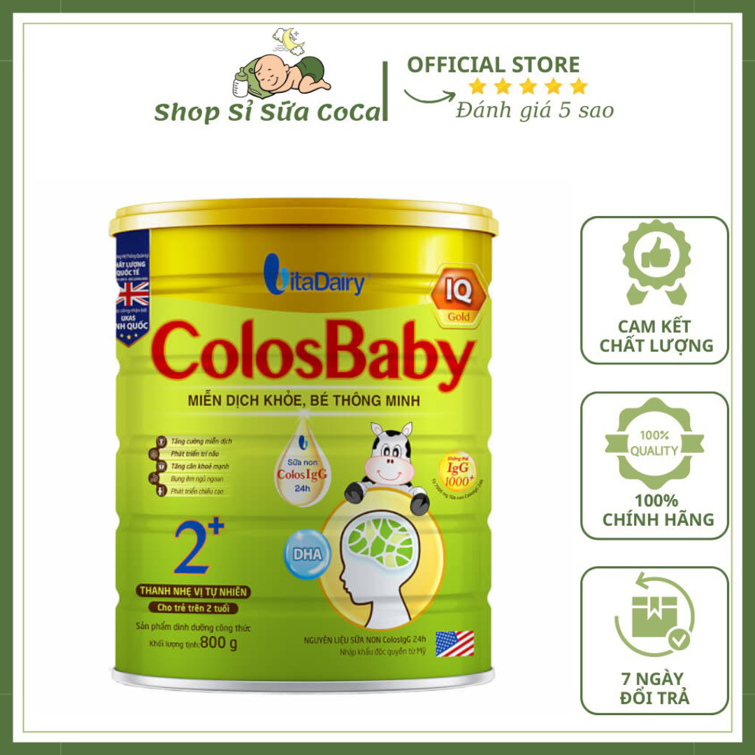 Sữa Colosbaby IQ 2+ 800gr (Mã Qr tích xu,date 2026)