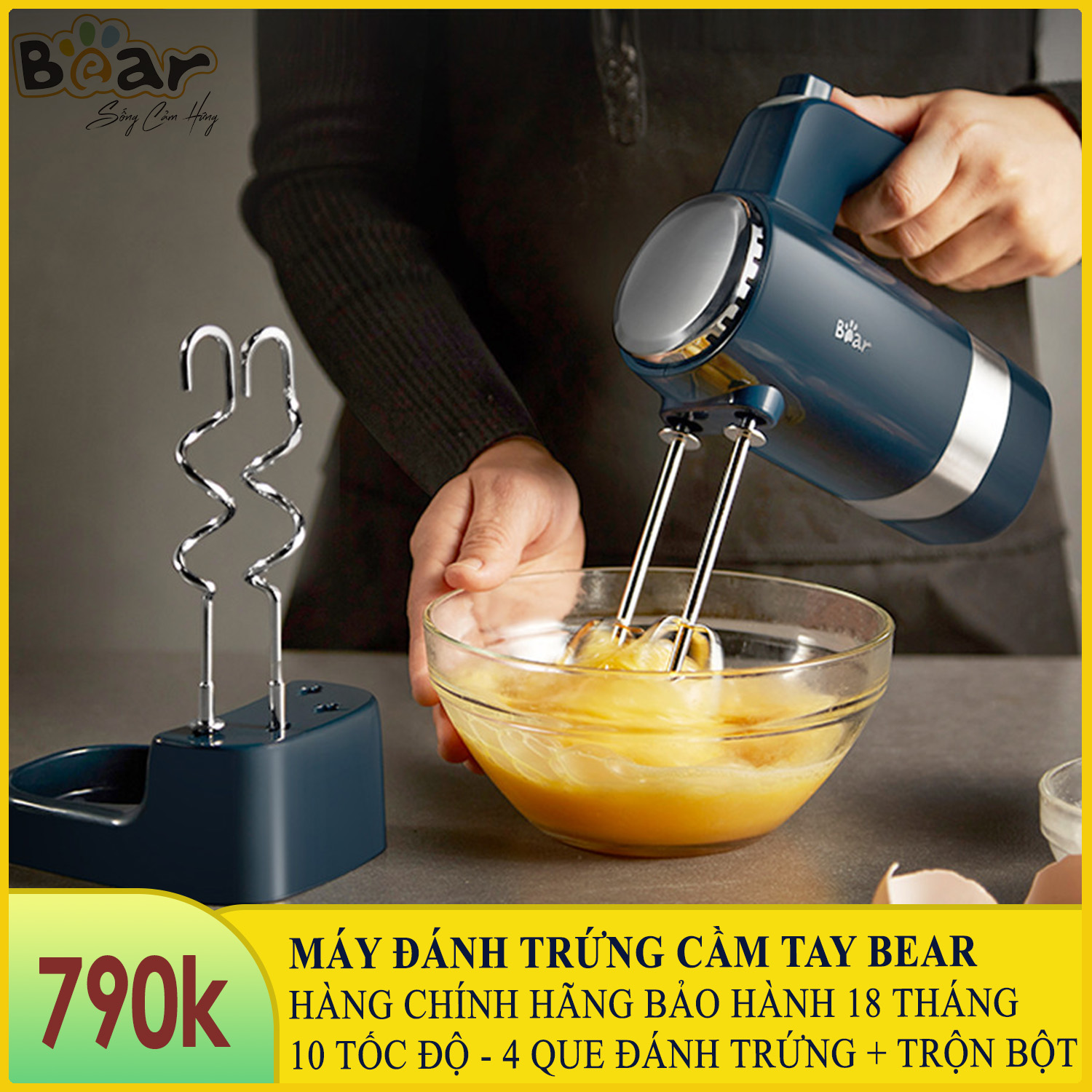 Máy Đánh Trứng Trộn Bột Bear DDQ-B02L1 (HM-B01V1)