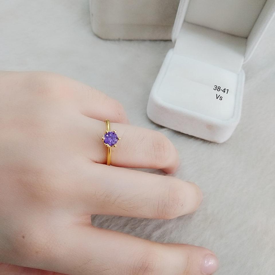 Nhẫn đá nữ vàng 10k NV61