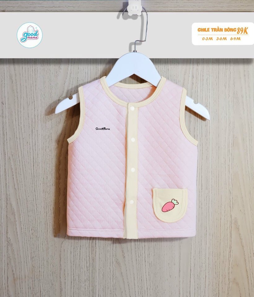 Gile trần bông Goodmama cho bé 0-9M