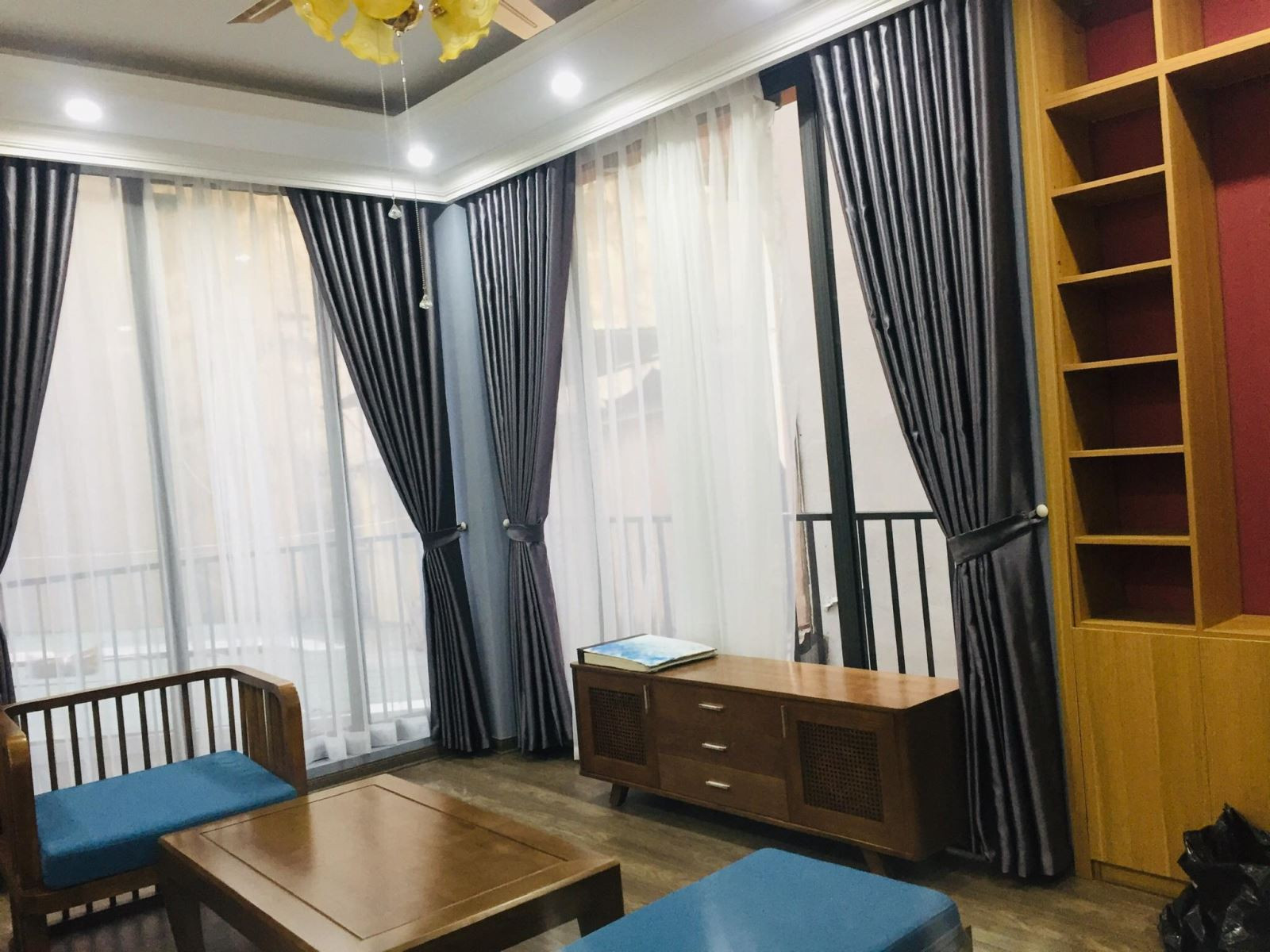 Rèm vải ngăn lạnh điều hòa