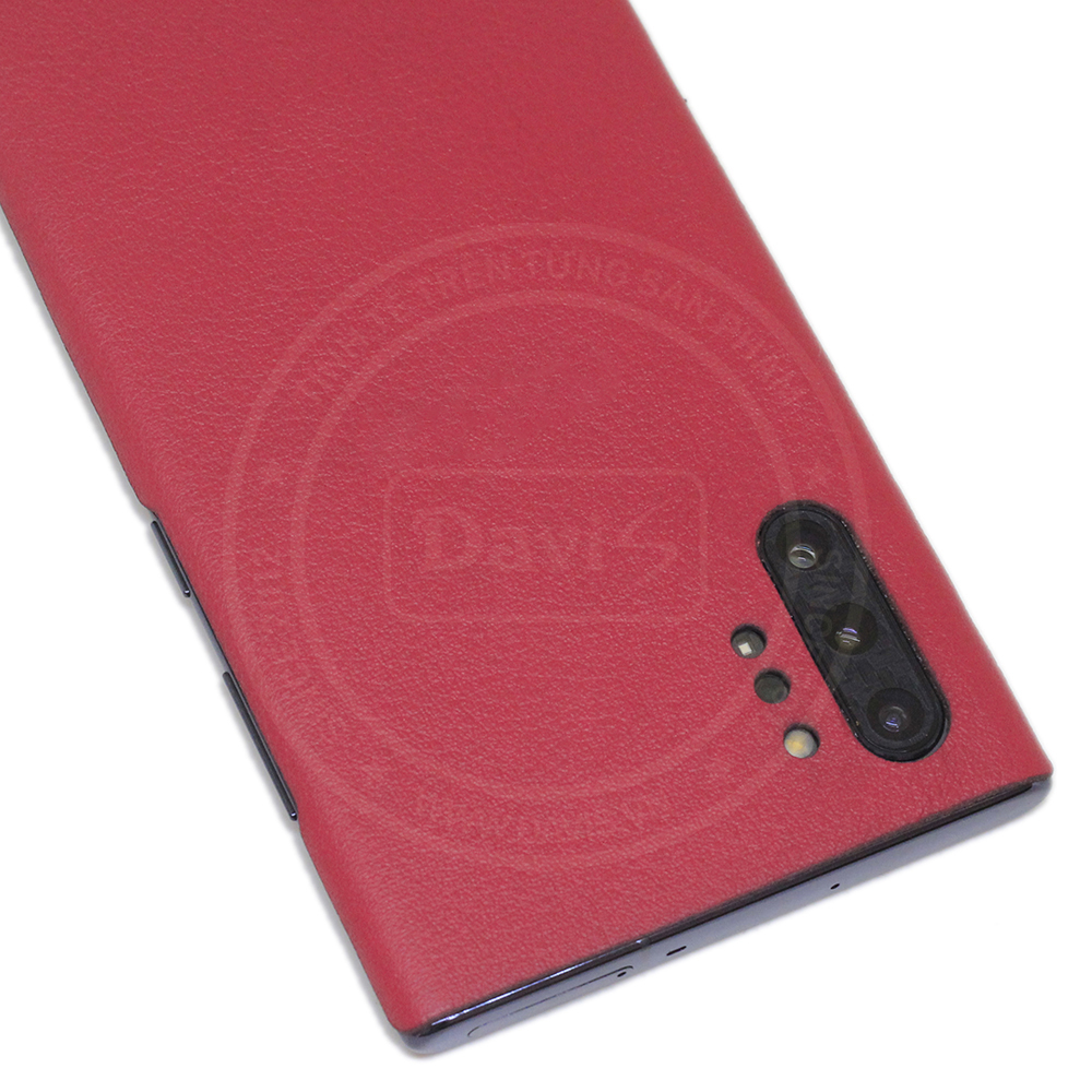 Dán da điện thoại Galaxy Note 10 Plus da bò thật cao cấp - Chính hãng Davis.