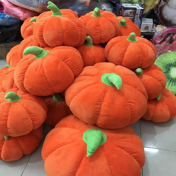 [HCM]gối ôm trái bí đỏ hallowen - gổi ôm hình trái bí đỏ