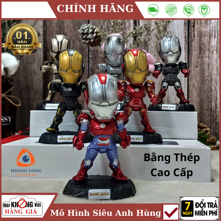Bộ 6 siêu nhân vật người sắt bằng kim loại cao cấp , mô hình người sắt , iron man , Người sắt MK Tony Stark avenger ,mo hinh sieu anh hung , do choi sieu anh hung ,biet doi sieu anh hung , ao sieu anh hung ,hoc vien sieu anh hung - Da
