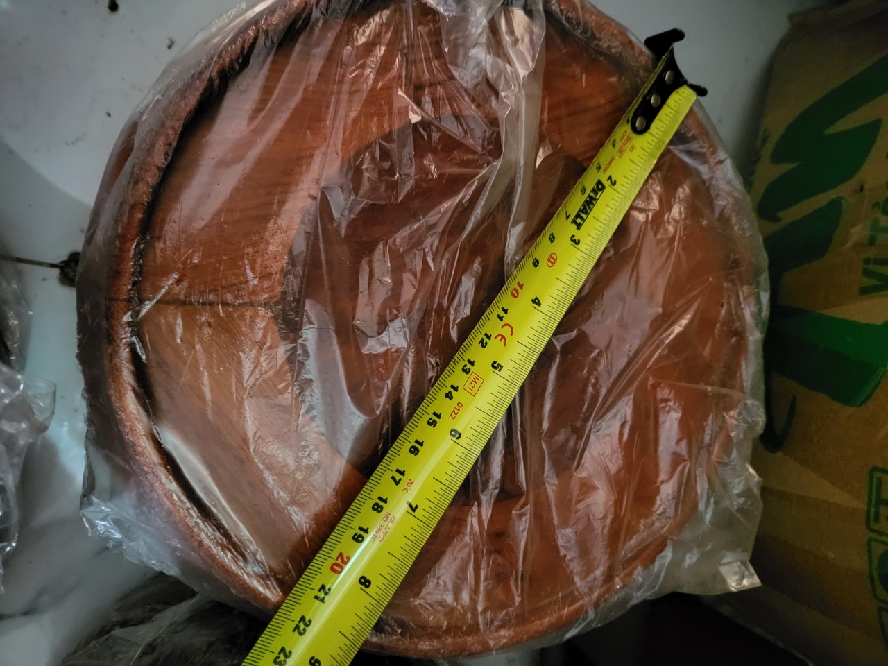Đôn kê tượng gỗ hương mẫu tròn đường kính 14