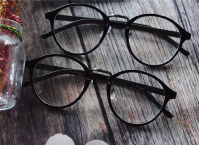 [HCM]Combo 2 Mắt Kính Nữ TATA Kiểu Hàn Quốc Mới Cực Dễ Thương (Đen)