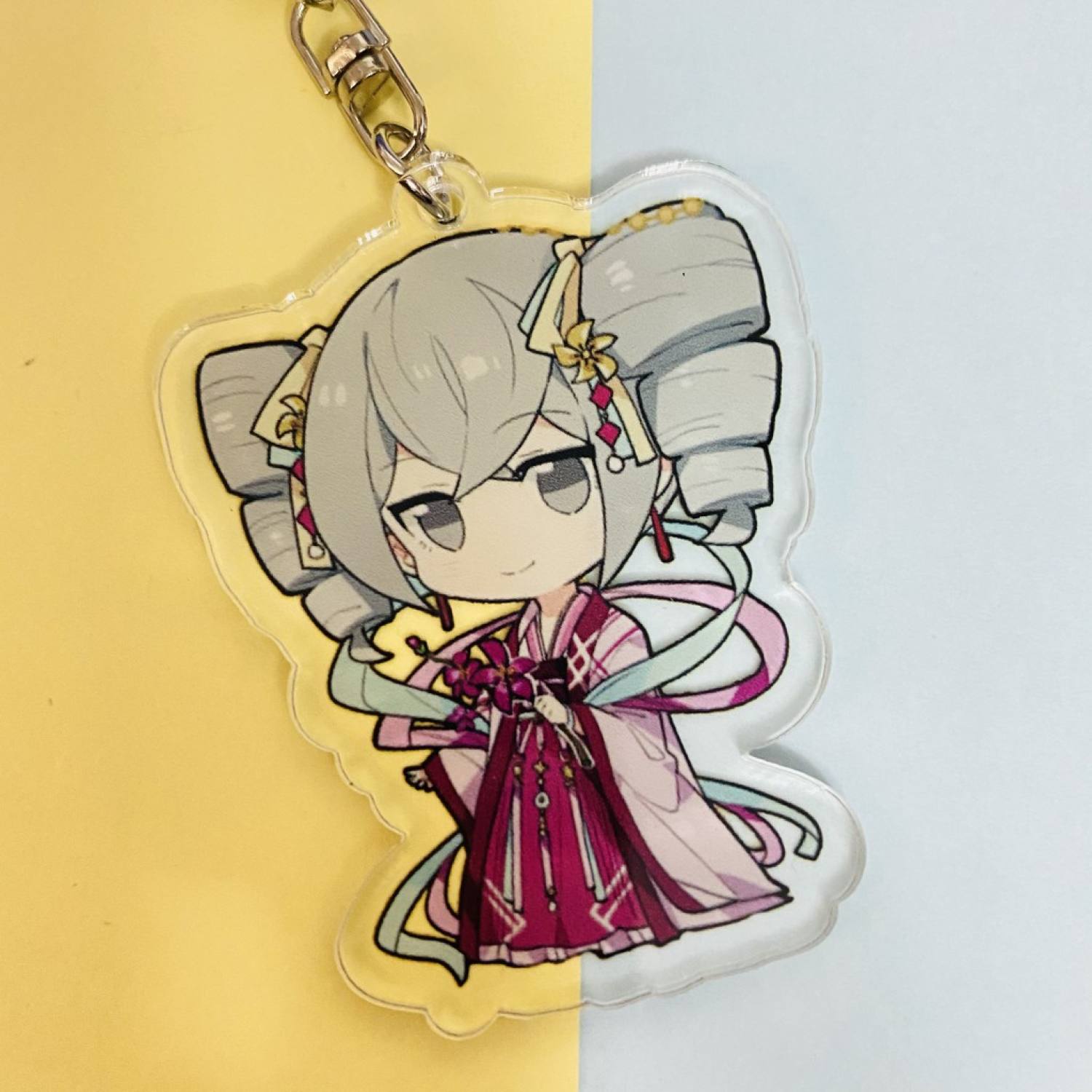 ( Mica trong acrylic ) Móc khóa anime HONKAI IMPACT ver HÁN PHỤC chibi anime