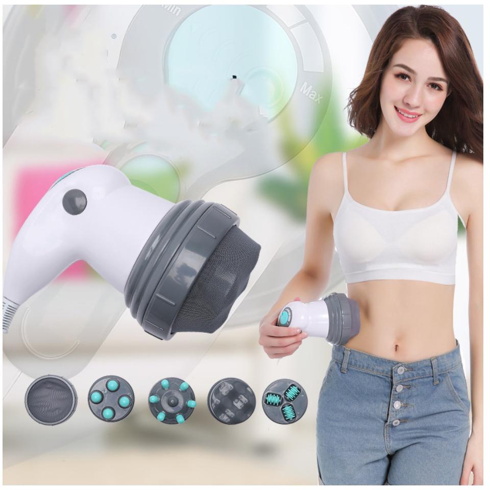 [HCM]Máy mát xa mini đa năng máy massage lưng của nhật may massage lam tan mo bung Máy Massage cầm tay Body Innovation 4 đầu trị liệu chế độ rung lắc thư giãn giảm mơ hiệu quả