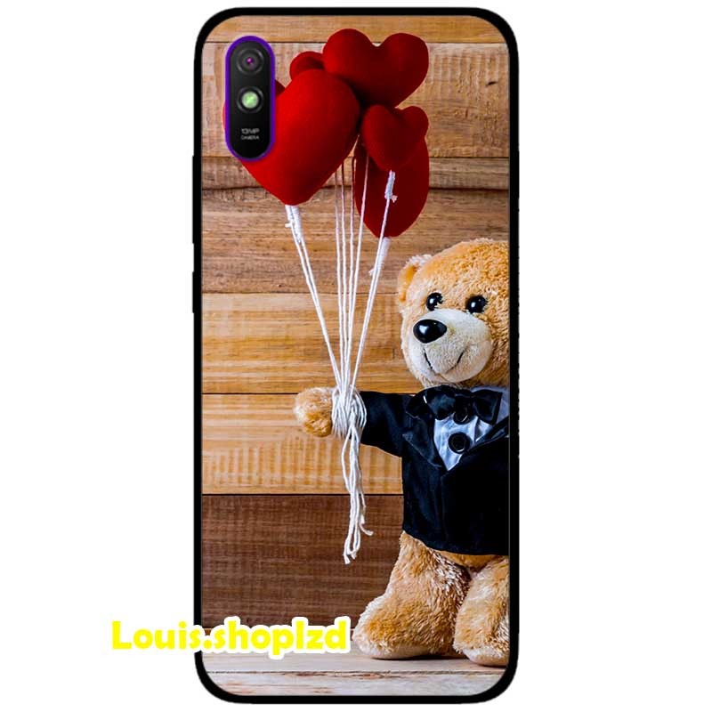 Ốp lưng dành cho xiaomi redmi 9a mẫu gấu tặng tim