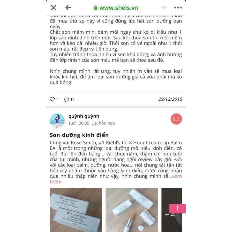 Son dưỡng Elizabeth Arden Eight Hour Stick SPF15