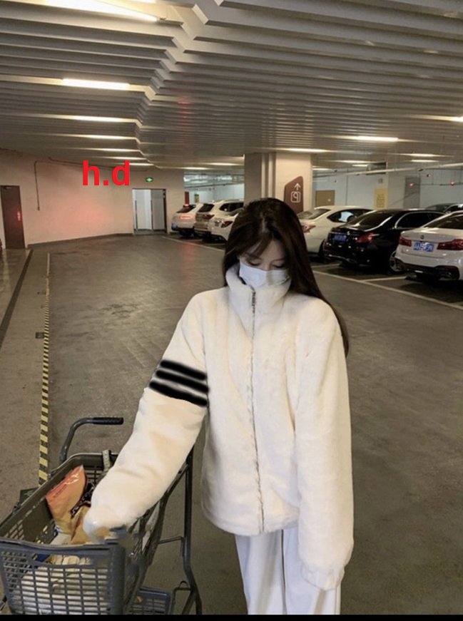 ÁO LÔNG NỮ CAO CẤP ZIPPER TAY PHỐI KẺ NGANG LÔNG MỀM MỊN NHƯ DA E BÉ-ĐH