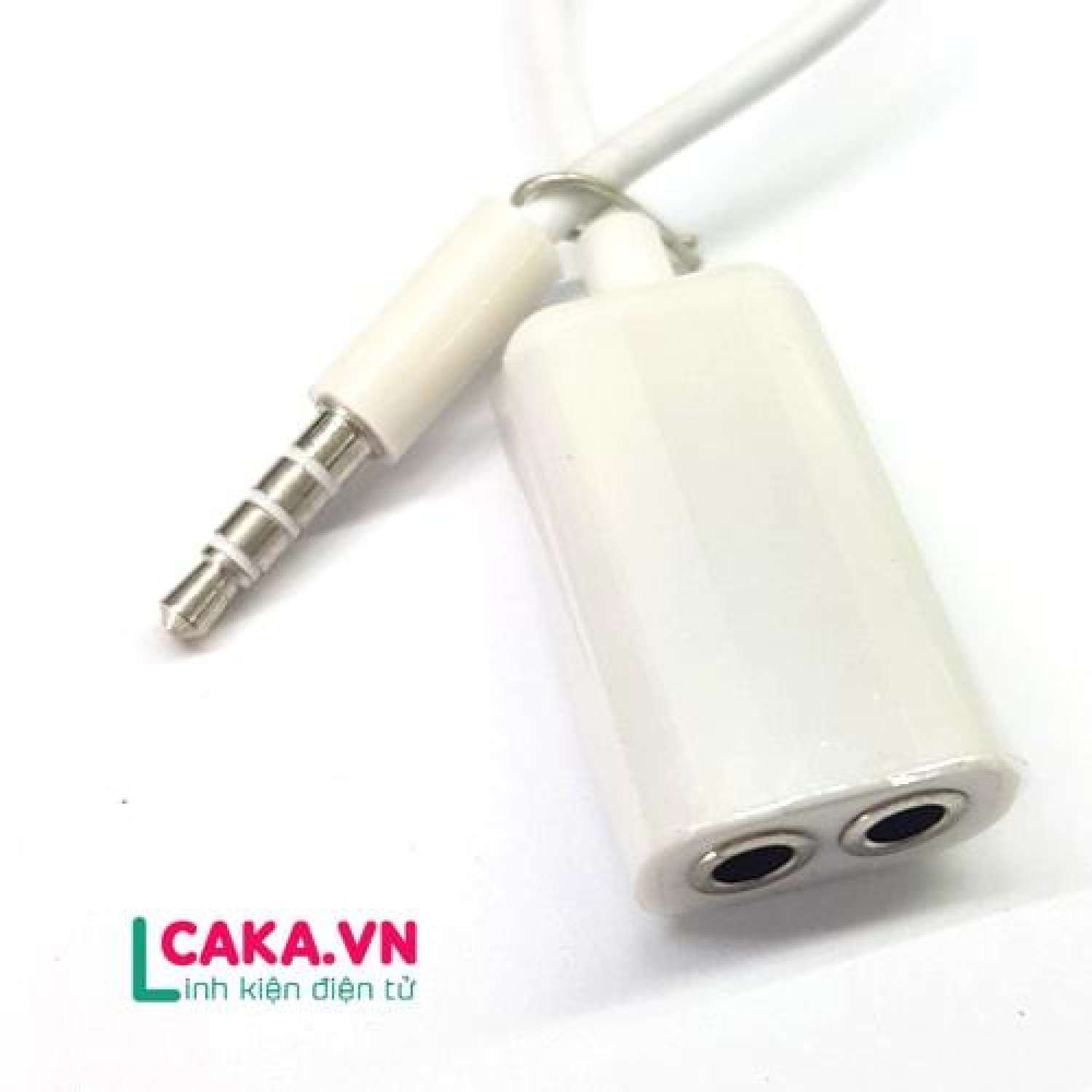 Cáp chia audio 3.5mm 1 ra 2