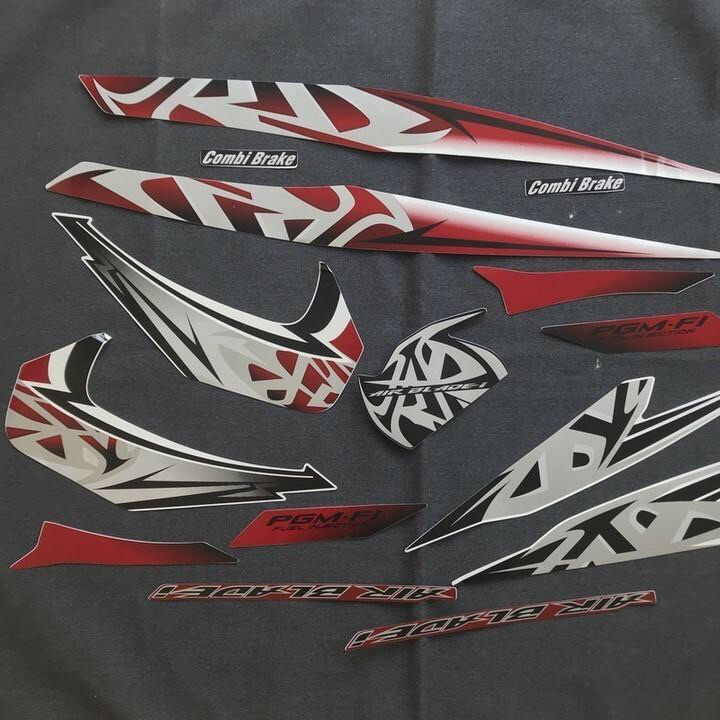 [Siêu Sale] Bộ Tem 3 Lớp Dành cho Air Blade Thái đời 2011 ( Màu Đỏ Trắng) - Tem 3 Lớp Air Blade Thái 2011 - AB Thái 2011