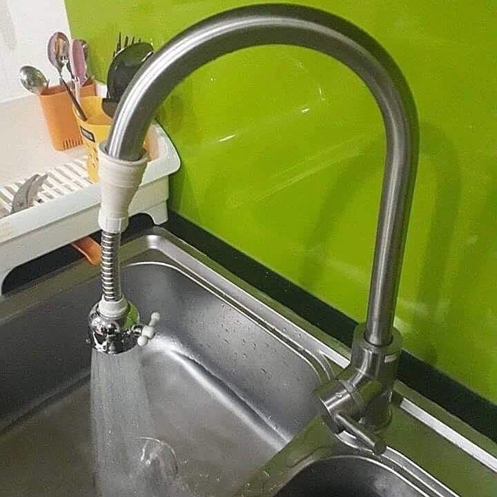 Bộ Tăng Áp Vòi Nước Rửa Chén Xoay 360 Độ