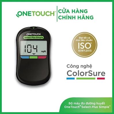 Máy đo đường huyết OneTouch Select Plus Simple đơn vị mg dl