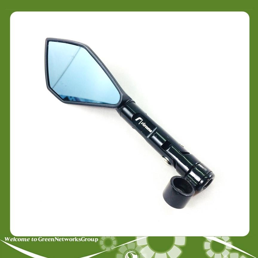 Gương Xe Máy Chiếu Hậu Bên Trái 5 cạnh Rizoma Greennetworks (Đen)