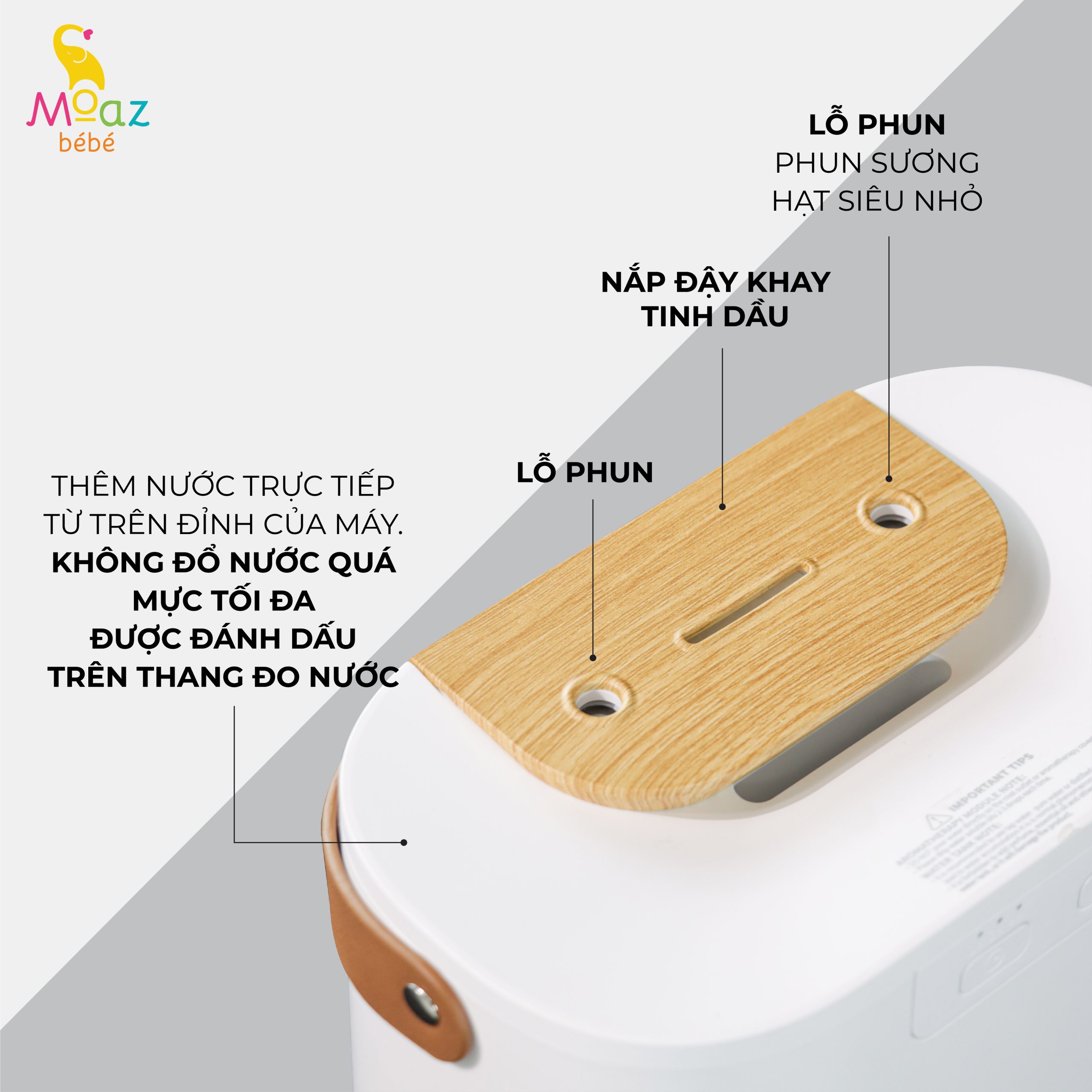 Máy phun sương tạo ẩm Moaz BéBé MB – 065