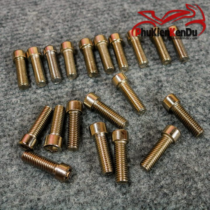 ỐC CHÂN GƯƠNG CHIẾU HẬU XE MÁY 8 LI 2.5CM RĂNG THUẬN COMBO 20 CON