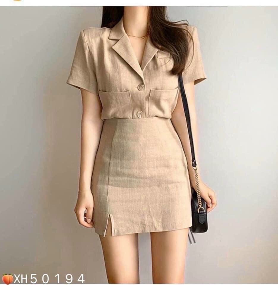 [HCM]Set Bộ Cổ Vest