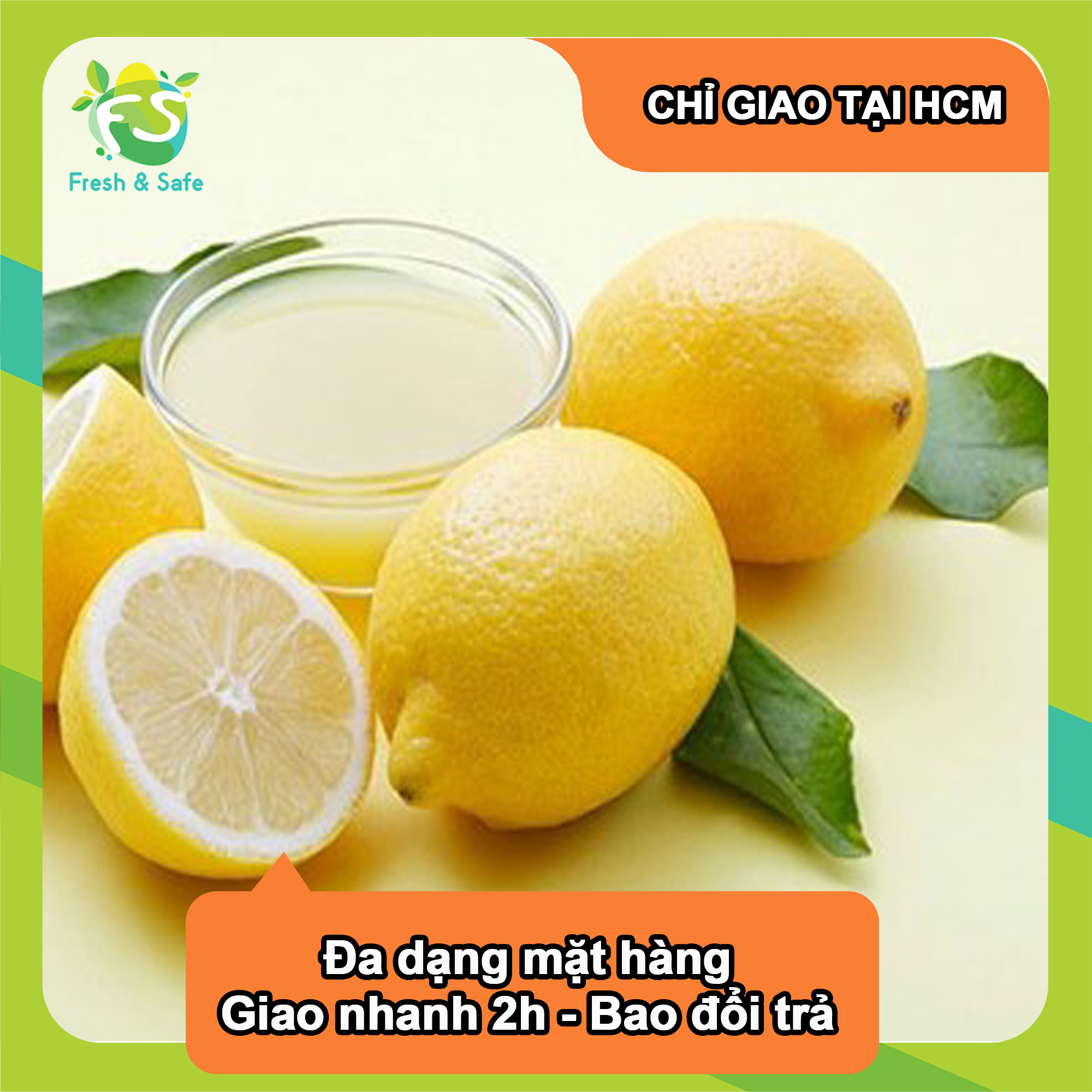 [Chỉ Giao HCM] Chanh Vàng Nhập Khẩu - 500g