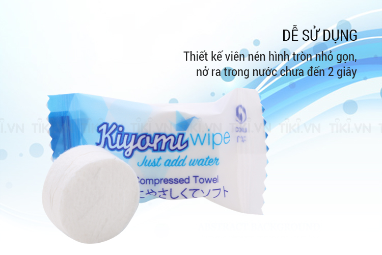 Túi Khăn Nén Đa Năng Nhật Bản Kiyomi (50 Viên Kẹo)