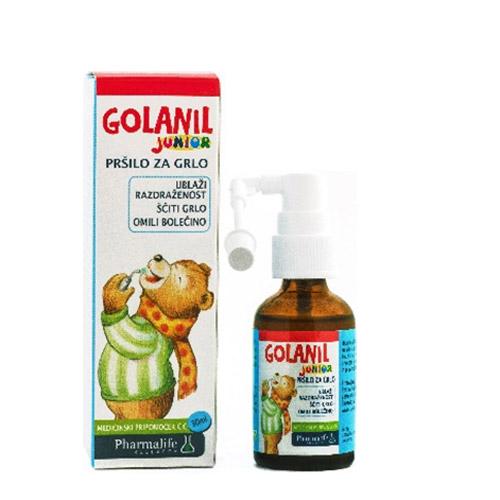 Xịt sát trùng họng ( keo ong ) - GOLANIL JUNIOR.