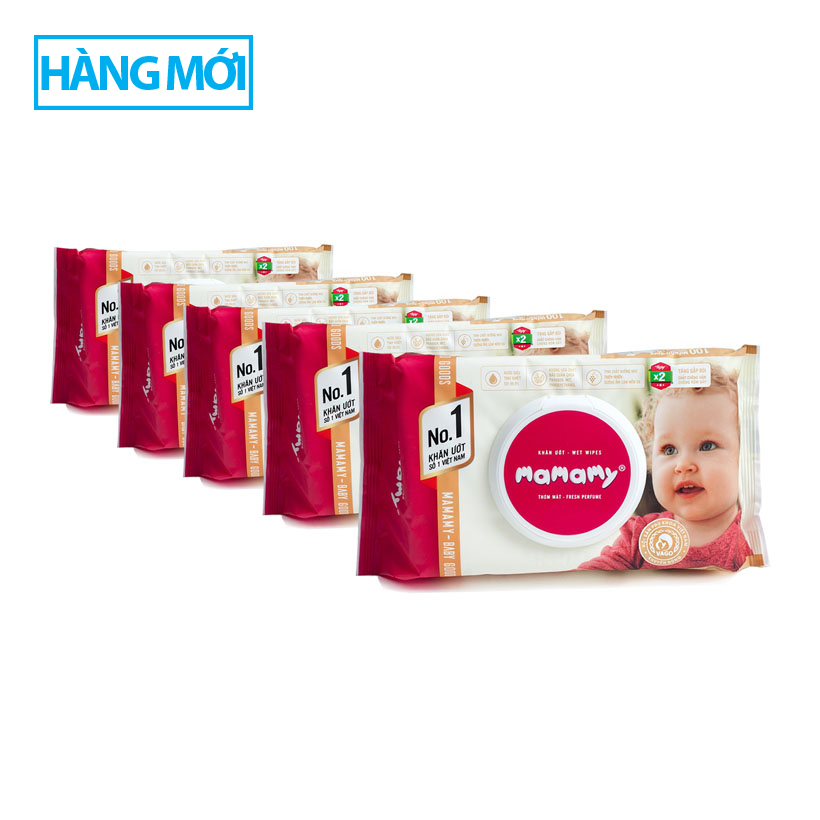 COMBO 10 GÓI Khăn Ướt Mamamy 100 Tờ Không Mùi