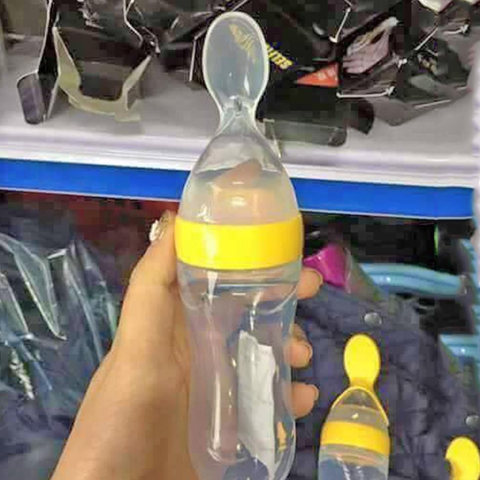 Bình Thìa Silicon Ăn Dặm, Bón Sữa An Toàn Cho Bé