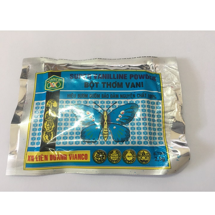 2 gói bột thơm vani hiệu con bướm