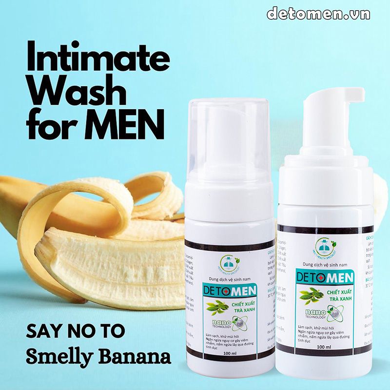 Bọt Vệ Sinh Nam Giới Detomen Dung Dịch Tạo Bọt 100ML