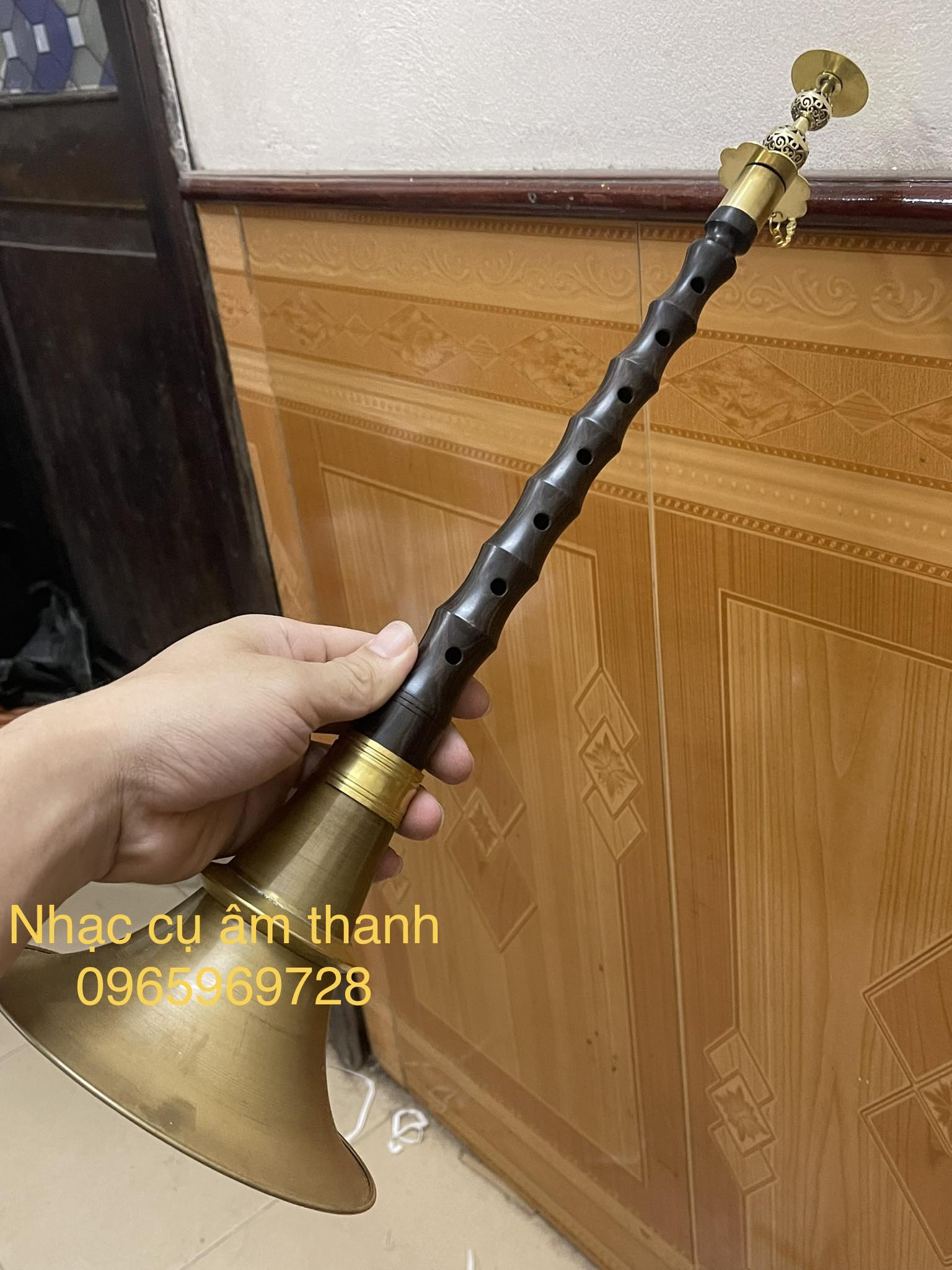 Bộ kèn đám hiếu đám ma gỗ mun âm chuẩn