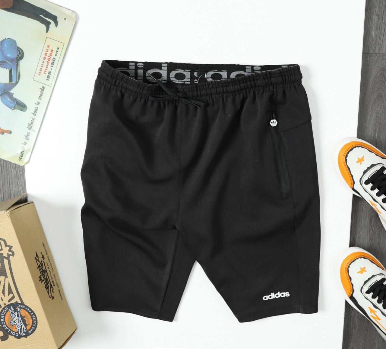 Quần sọt thun thể thao Adidas cao cấp