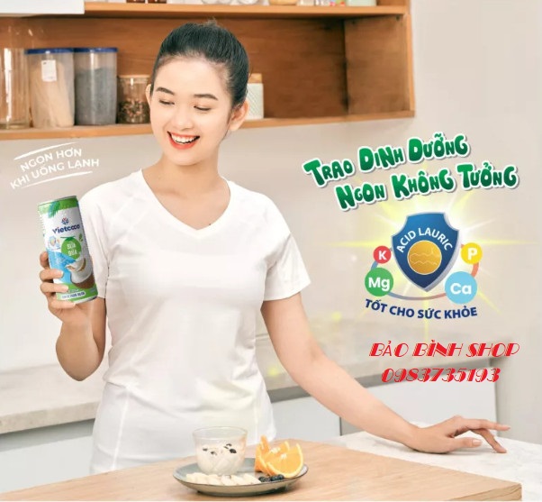 COMBO 6 LON SỮA DỪA VIETCOCO 240ML (Date mới)