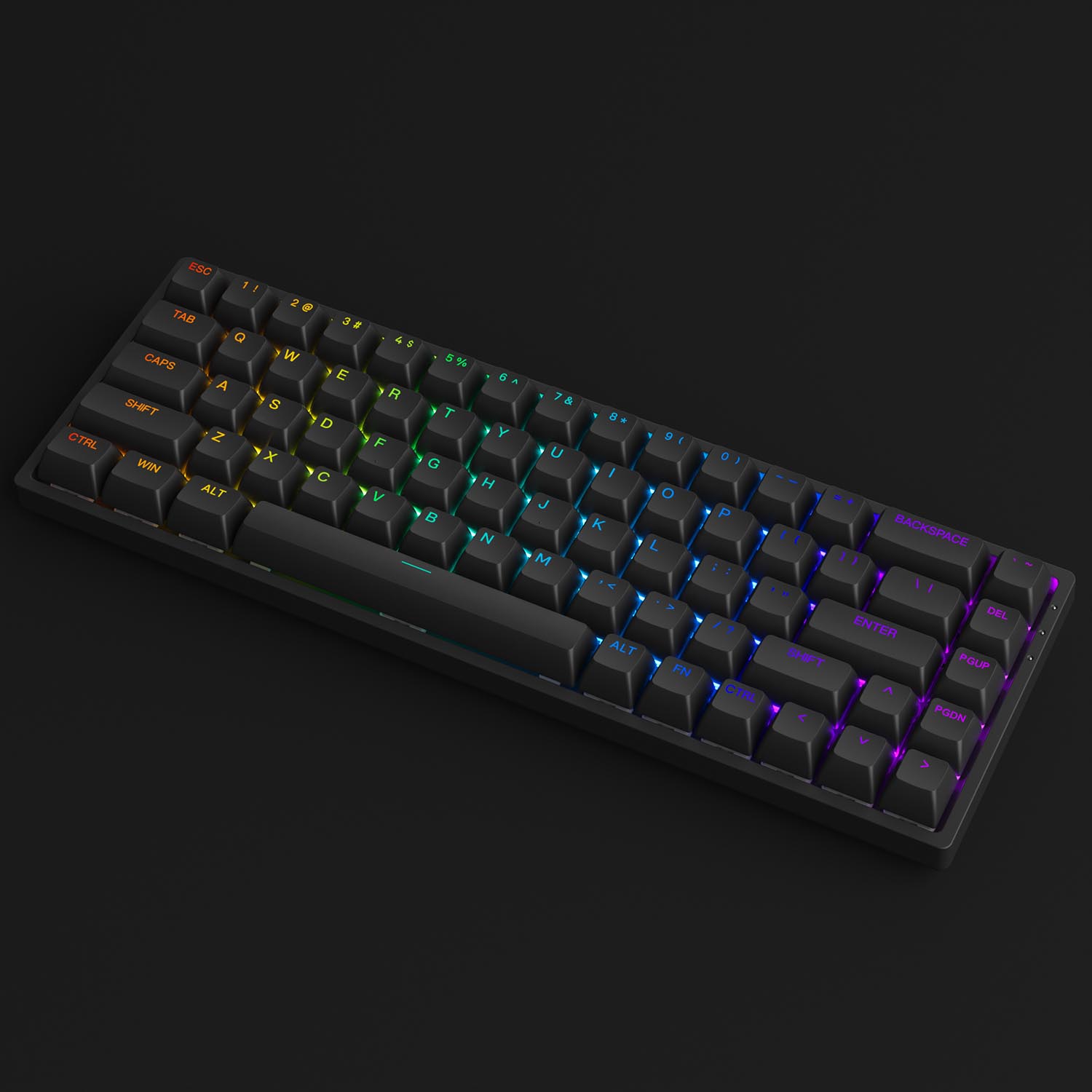 Bàn phím cơ AKKO 3068v2 RGB – Black (Foam tiêu âm / Hotswap / AKKO CS Jelly switch)