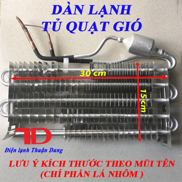 Dàn lạnh tủ quạt gió 30x15 cm - Điện Lạnh Thuận Dung
