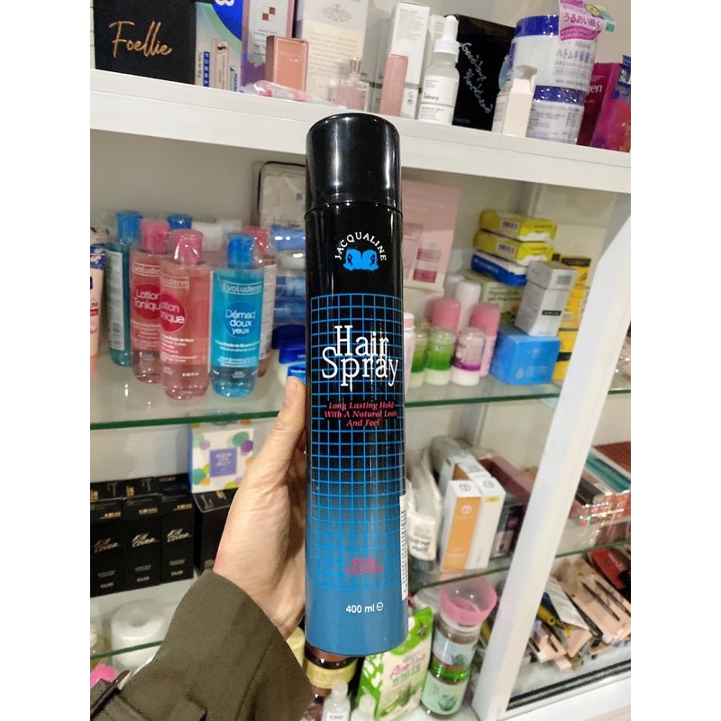 keo xịt tóc jacqualine hair spray extra control 400ml