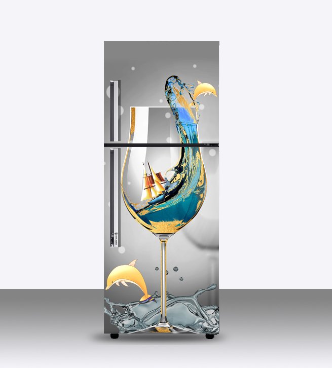[HCM] Miếng dán tủ lạnh 80x180 cm - THUTHAODECOR