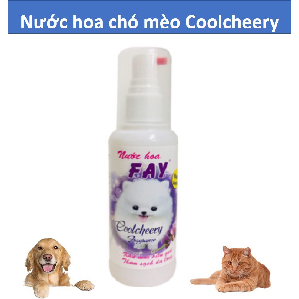 [HCM]Nước hoa chó mèo 90ml (2 loại) Nước hoa Fay CoolCheery En-Rosely cho thú cưng