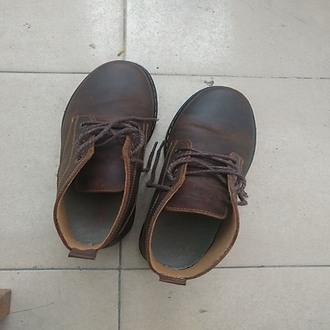 Giày Boots Nam Cổ Lửng Da bò  CC-02