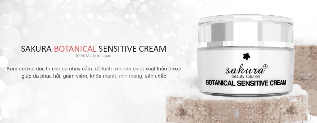 Kem dưỡng da nhạy cảm Sakura Botanical Sensitive Cream