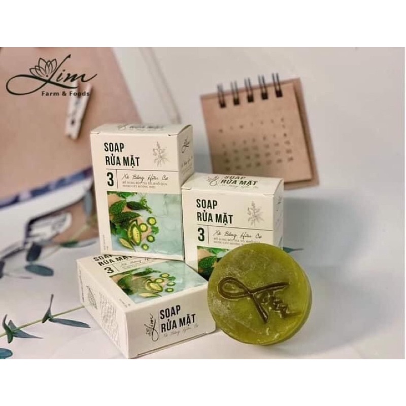 Combo 2 sản phẩm khổ qua Lim Farm dành cho da mụn ( serum 5ml,soap rửa mặt)