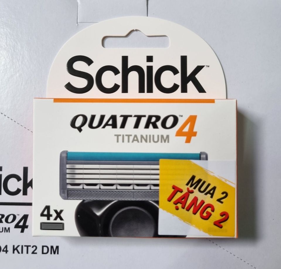 Lưỡi Dao Cạo Schick Quattro Titan 4S (hộp 4 Cái)