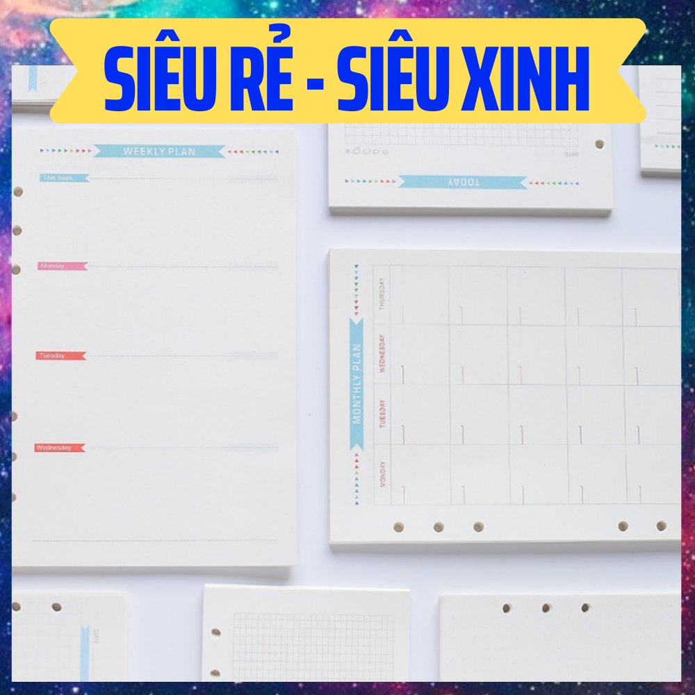 Ruột sổ còng in màu, 40 tờ/ tập ( A5 )