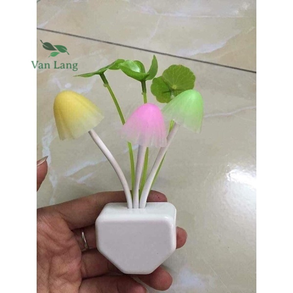 Đèn ngủ cảm ứng hình nấm cute nhiều màu