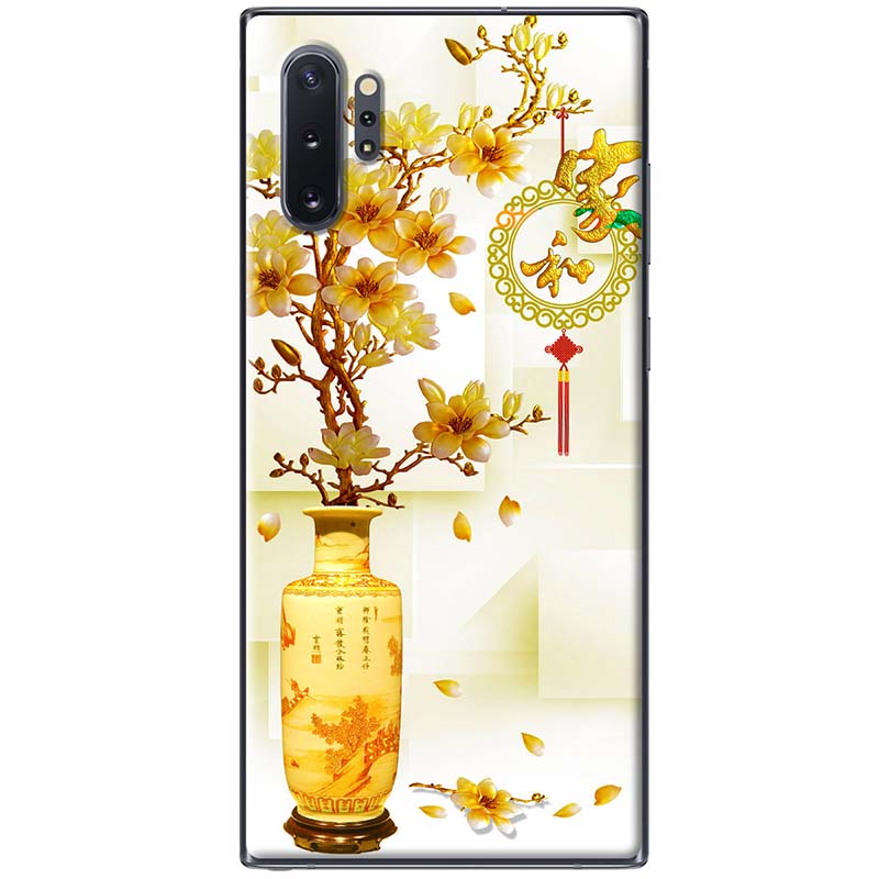 Ốp lưng dành cho Samsung Note 10, Note 10 Plus, Note 10 Lite, Note 20, Note 20 Ultra mẫu Chậu sứ vàng