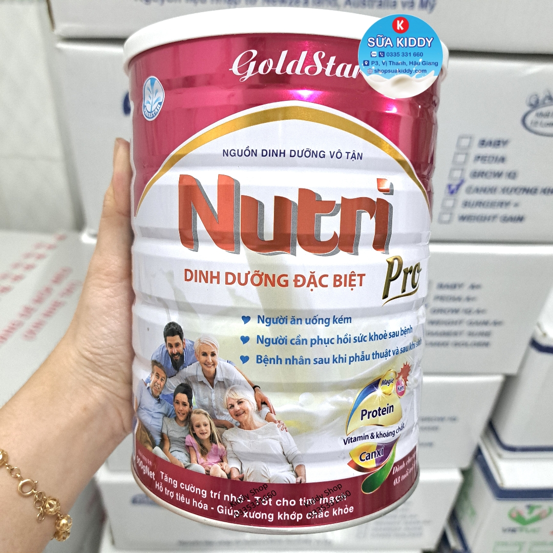 [TIÊU CHUẨN HOA KỲ] Sữa phục hồi GOLDSTAR NUTRI 900G cho người bệnh, người cần bổ sung dinh dưỡng, tăng đề kháng