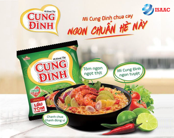 Combo 5 gói mì Cung đình (gói 80g) các vị
